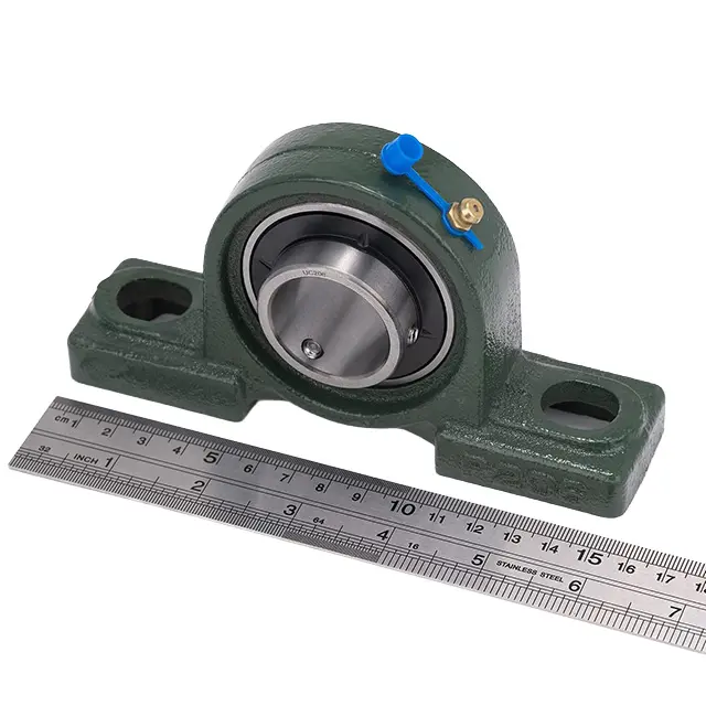 UCP 206 bearing side view with mounting base