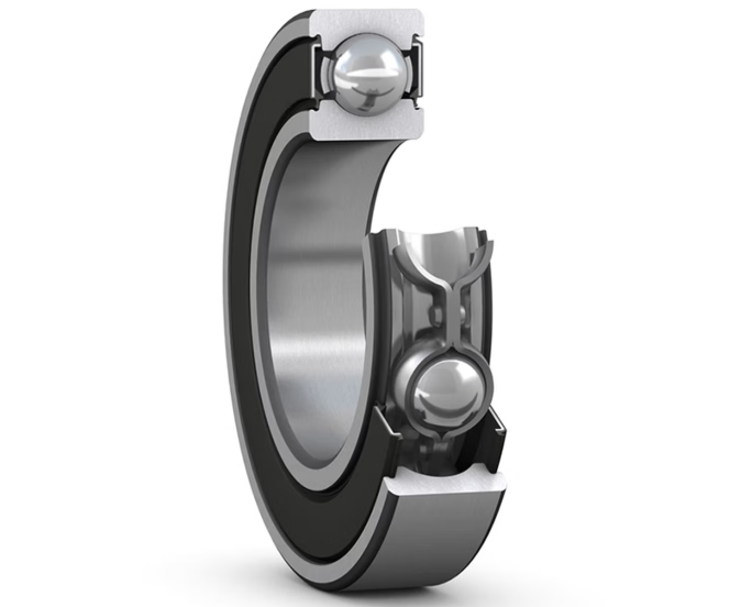 6204 2RS bearing dimension diagram showing the 20x47x14 mm boundary dimensions